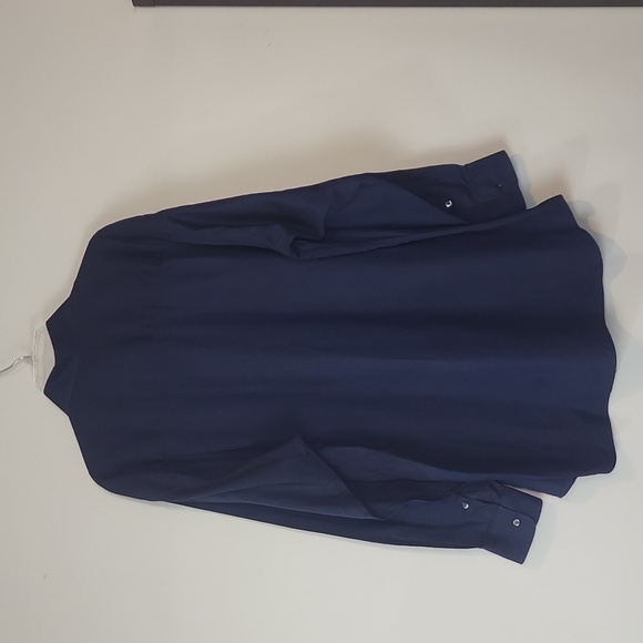 IKE BEHAR Blue 100% Soft Cotton Button Down Shirt - 17.5 neck - Picture 4 of 10